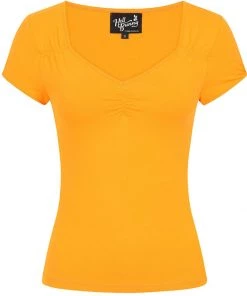Hell Bunny Mia Top Orange New In