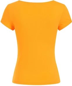 Hell Bunny Mia Top Orange New In