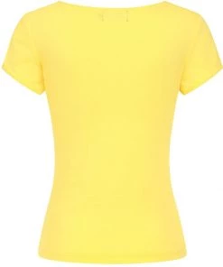 Hell Bunny Mia 50's Top Yellow