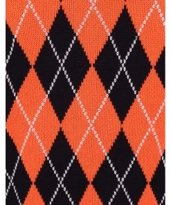 Hell Bunny Rhombus Vest 60's Top Black Orange New In