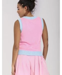 Hell Bunny Love Nope Vest 60's Top Pink