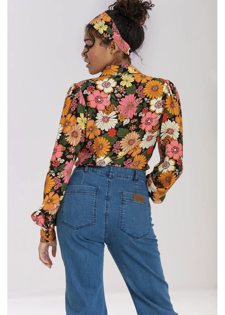 Hell Bunny Monique 60's Blouse Multi