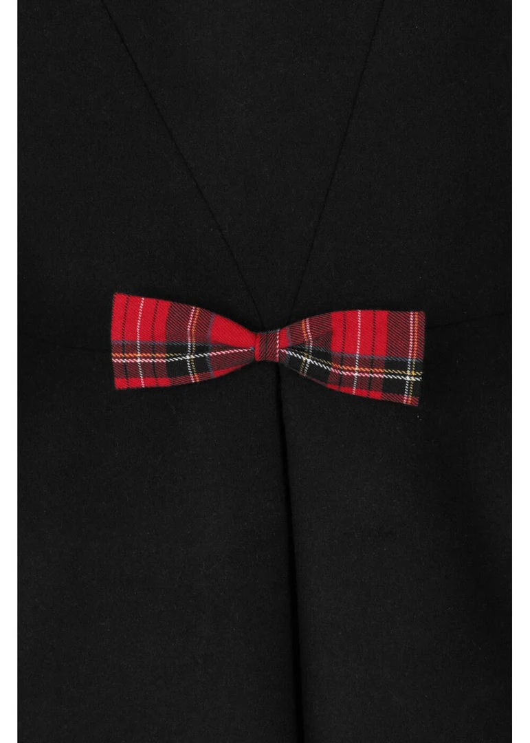 Hell Bunny Tiddlywinks 40's Coat Black New In