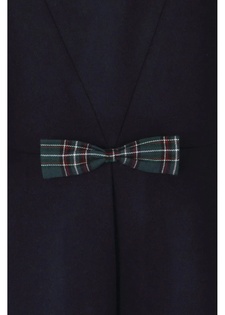 Hell Bunny Tiddlywinks 40's Coat Navy