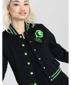 New In Hell Bunny Samara Ouija 50's Jacket Black Green