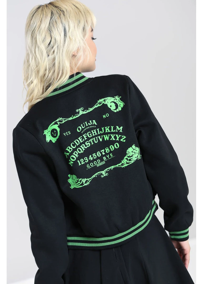 New In Hell Bunny Samara Ouija 50's Jacket Black Green