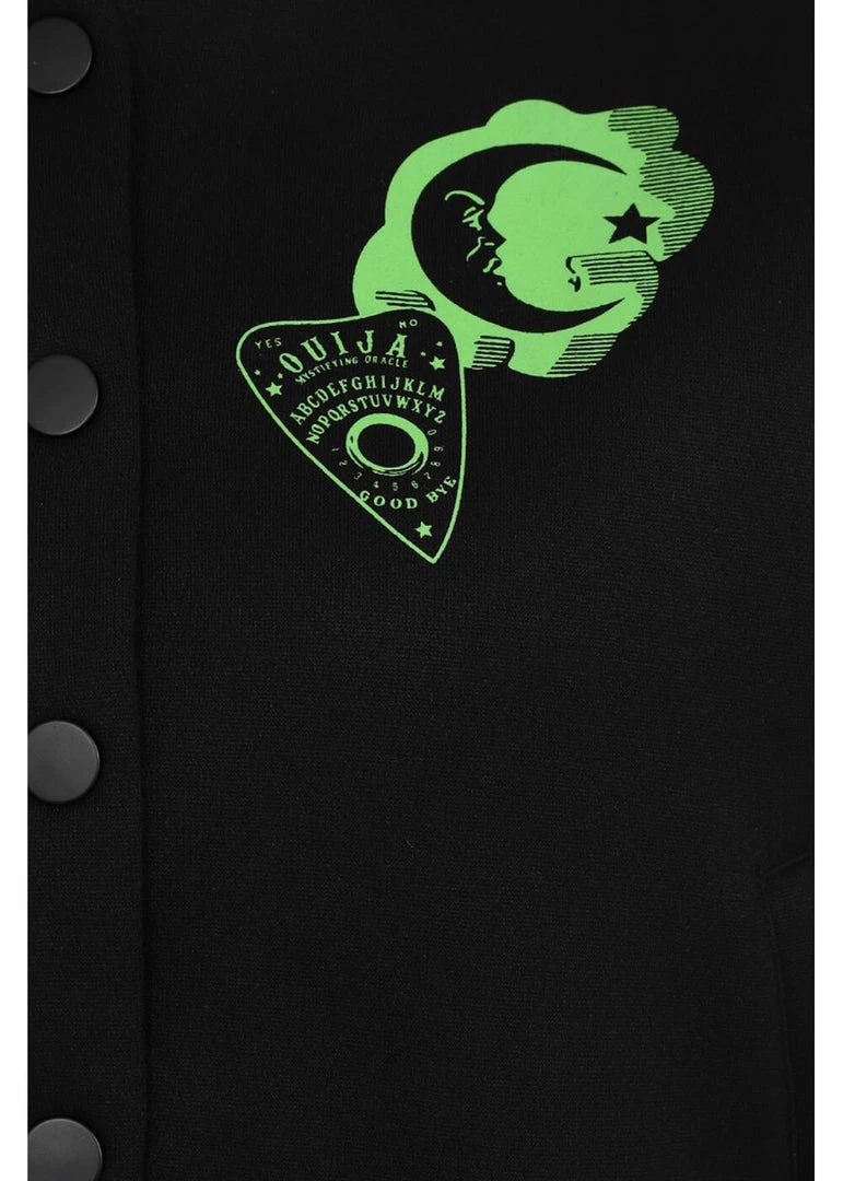 New In Hell Bunny Samara Ouija 50's Jacket Black Green