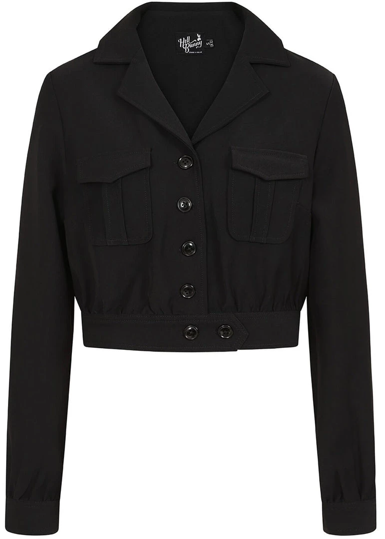 Hell Bunny Ravenwood 40's Jacket Black