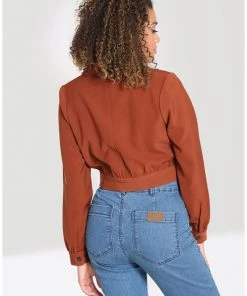 Hell Bunny Ravenwood 40's Jacket Brown