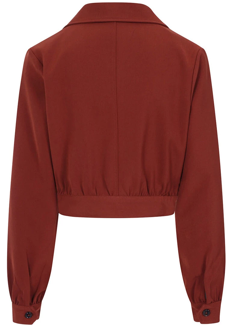 Hell Bunny Ravenwood 40's Jacket Brown