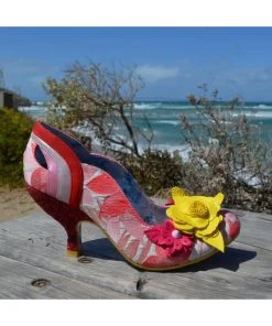 New In Irregular Choice Rose Bay Heels Pink Multi