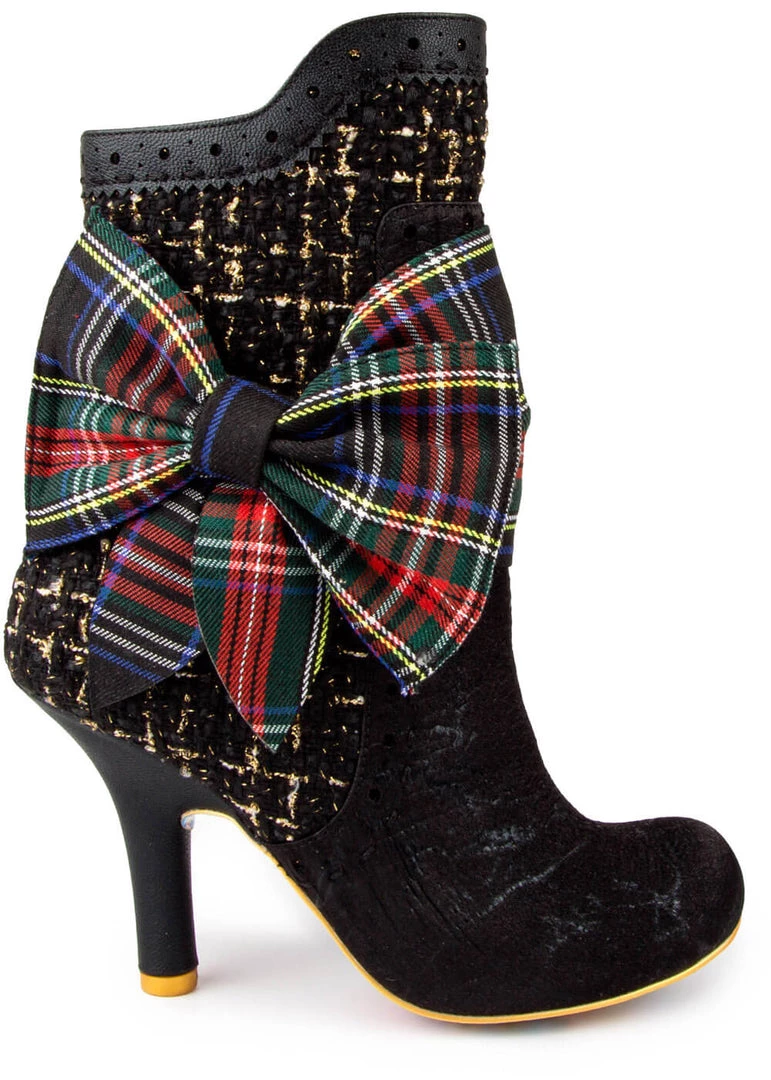 New In Irregular Choice Party Rosie Lea Boots Black