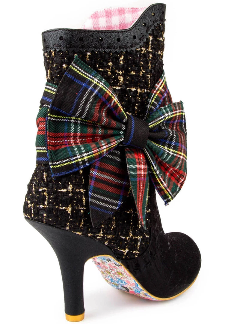 New In Irregular Choice Party Rosie Lea Boots Black
