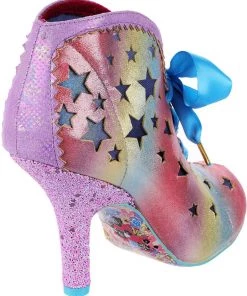 New In Irregular Choice Sirius Rainbow Boots Multi