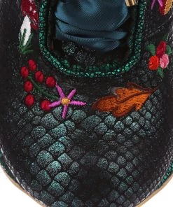 Irregular Choice Woodland Wander 40's Boots Green