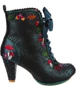 Irregular Choice Woodland Wander 40's Boots Green