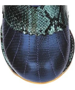 Irregular Choice Miaow Cat 70's Boots Blue Mint New In