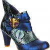Irregular Choice Miaow Cat 70's Boots Blue Mint New In