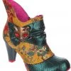 Irregular Choice Miaow Cat 70's Boots Green New In