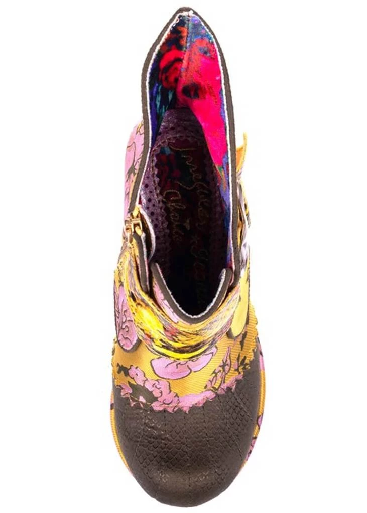 New In Irregular Choice Miaow Cat 70's Boots Yellow Multi