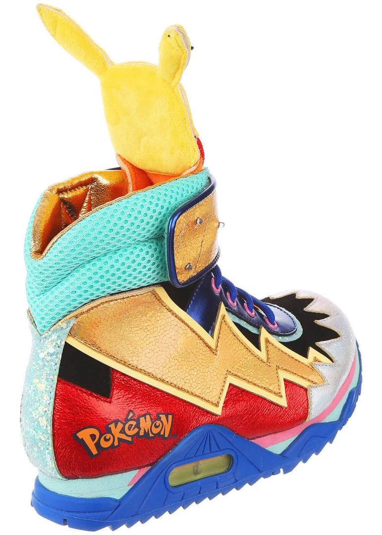 Irregular Choice Pokémon Flames And Bolts High Tops Sneakers Red New In
