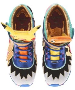 Irregular Choice Pokémon Flames And Bolts High Tops Sneakers Red New In