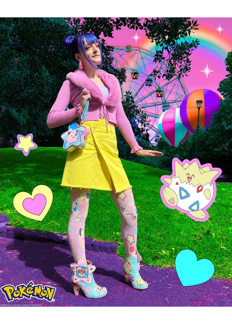 Irregular Choice Pokémon Twinkle Toes Boots Peach