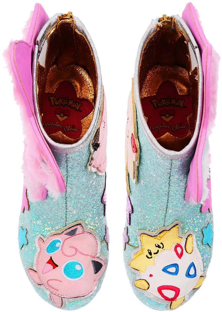 Irregular Choice Pokémon Twinkle Toes Boots Peach