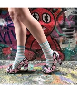 Irregular Choice Rocko Rock'n Roll 50's Pumps Pink