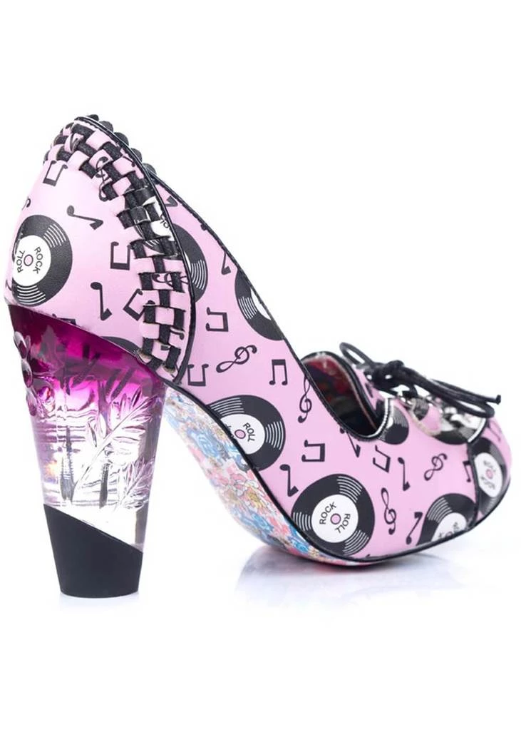 Irregular Choice Rocko Rock 'n Roll 50's Pumps Pink