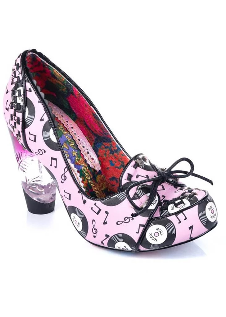 Irregular Choice Rocko Rock 'n Roll 50's Pumps Pink