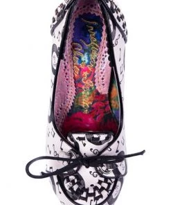 Irregular Choice Rocko Rock'n Roll 50's Pumps White New In