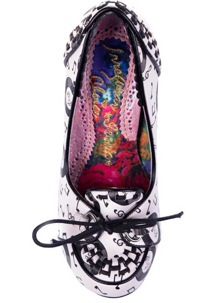 Irregular Choice Rocko Rock 'n Roll 50's Pumps White New In