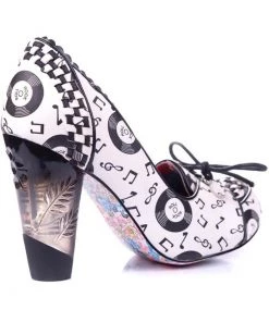 Irregular Choice Rocko Rock 'n Roll 50's Pumps White New In