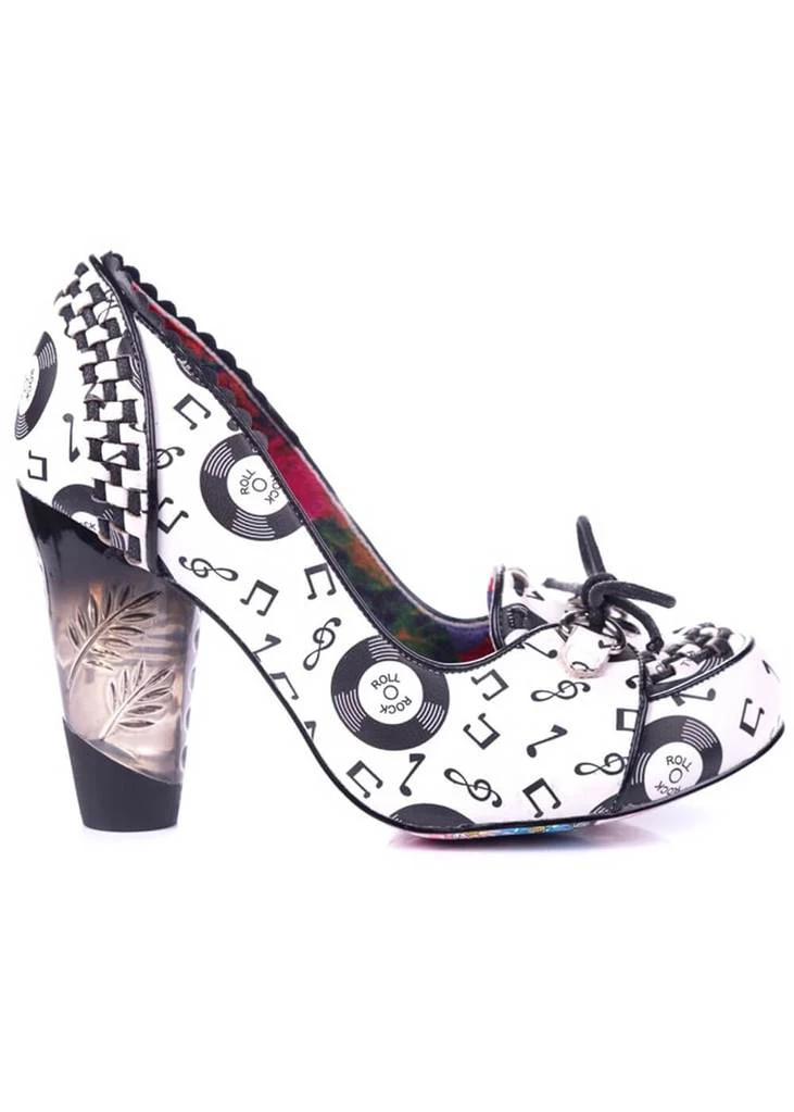Irregular Choice Rocko Rock 'n Roll 50's Pumps White New In