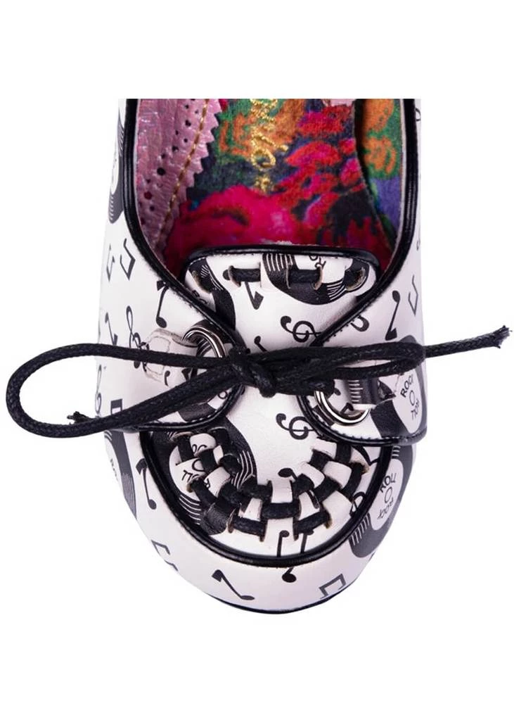Irregular Choice Rocko Rock 'n Roll 50's Pumps White New In