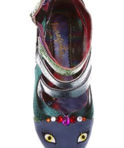 Irregular Choice Halloween Snakey Gaze Pumps Green New In