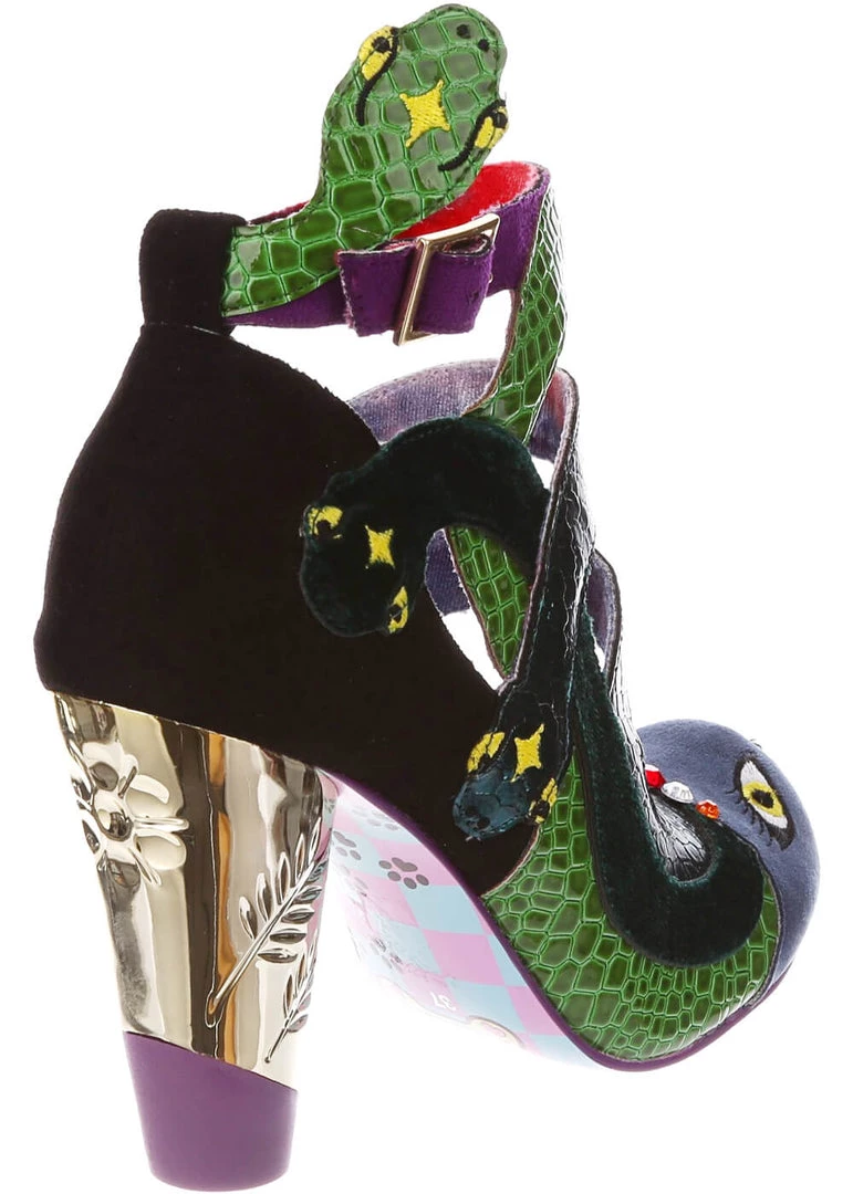 Irregular Choice Halloween Snakey Gaze Pumps Green New In