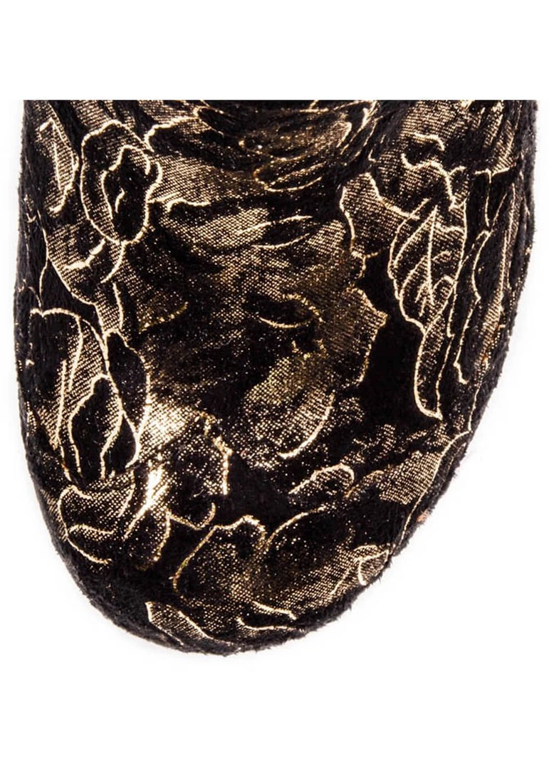 Irregular Choice Party Pants 70's Boots Black Gold