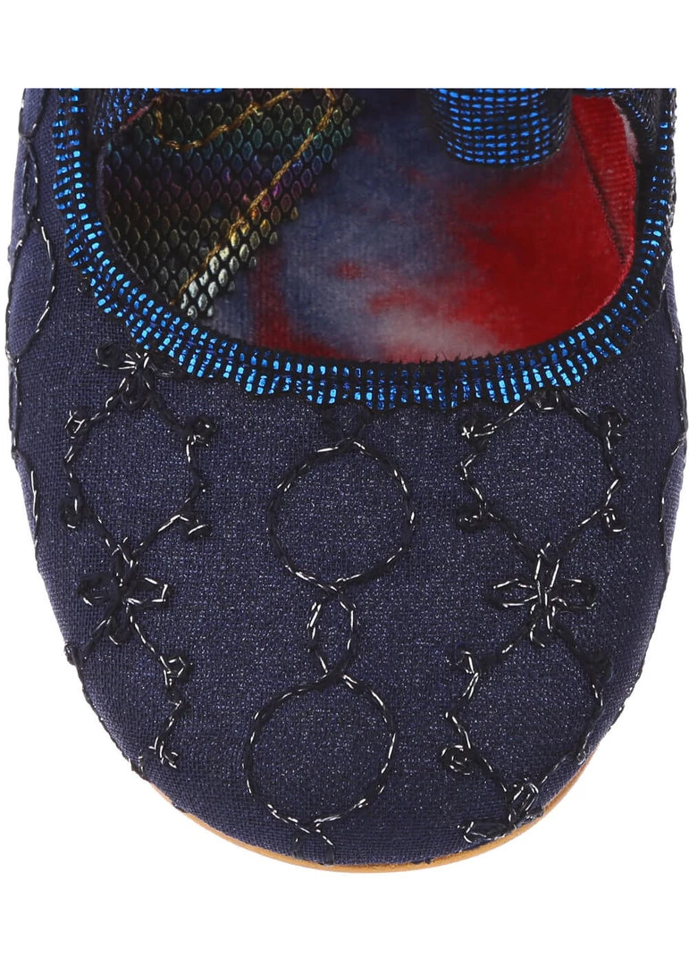 New In Irregular Choice Shining Star 40's Pumps Blue