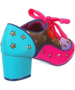 New In Irregular Choice Supernova Stars 60's Pumps In Aqua