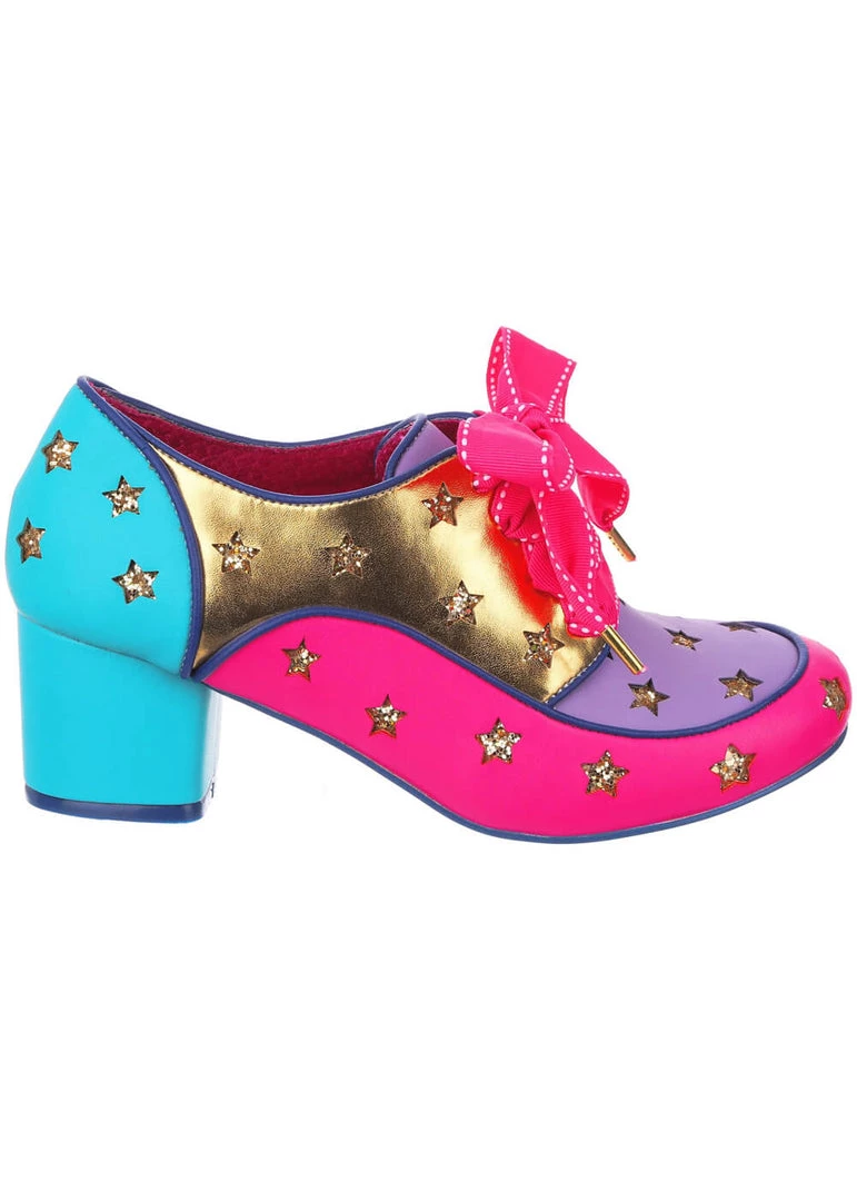 New In Irregular Choice Supernova Stars 60's Pumps In Aqua