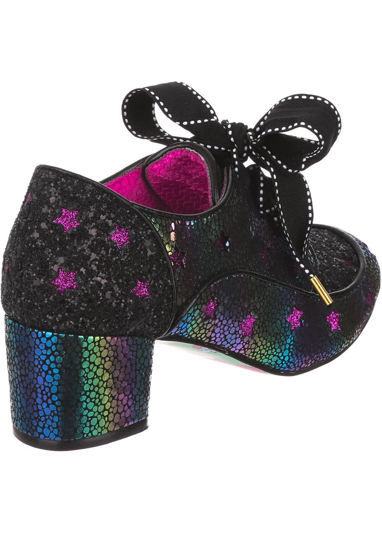 New In Irregular Choice Supernova Stars 60's Pumps Black