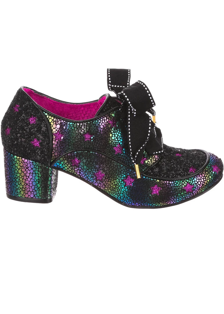 New In Irregular Choice Supernova Stars 60's Pumps Black