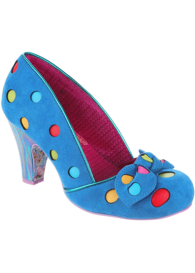 Irregular Choice Spot The Dot Polkadot 50's Pumps Blue