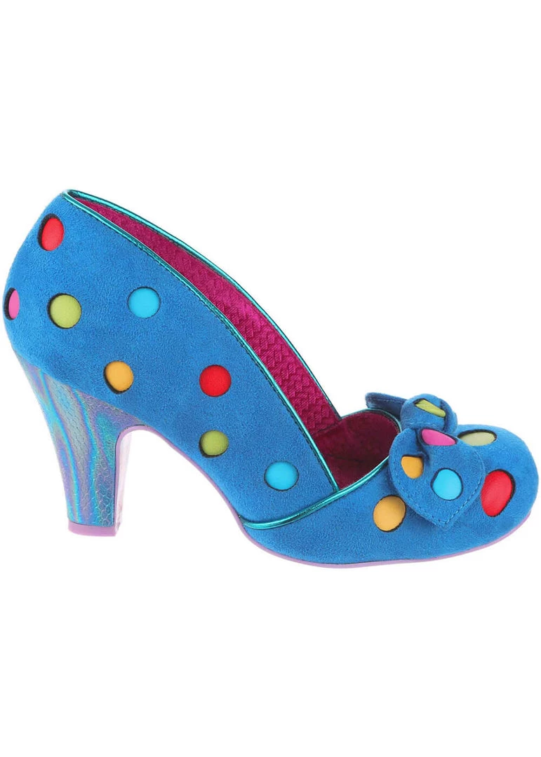 Irregular Choice Spot The Dot Polkadot 50's Pumps Blue