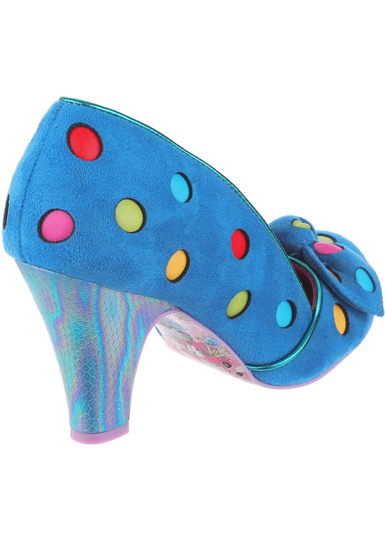 Irregular Choice Spot The Dot Polkadot 50's Pumps Blue