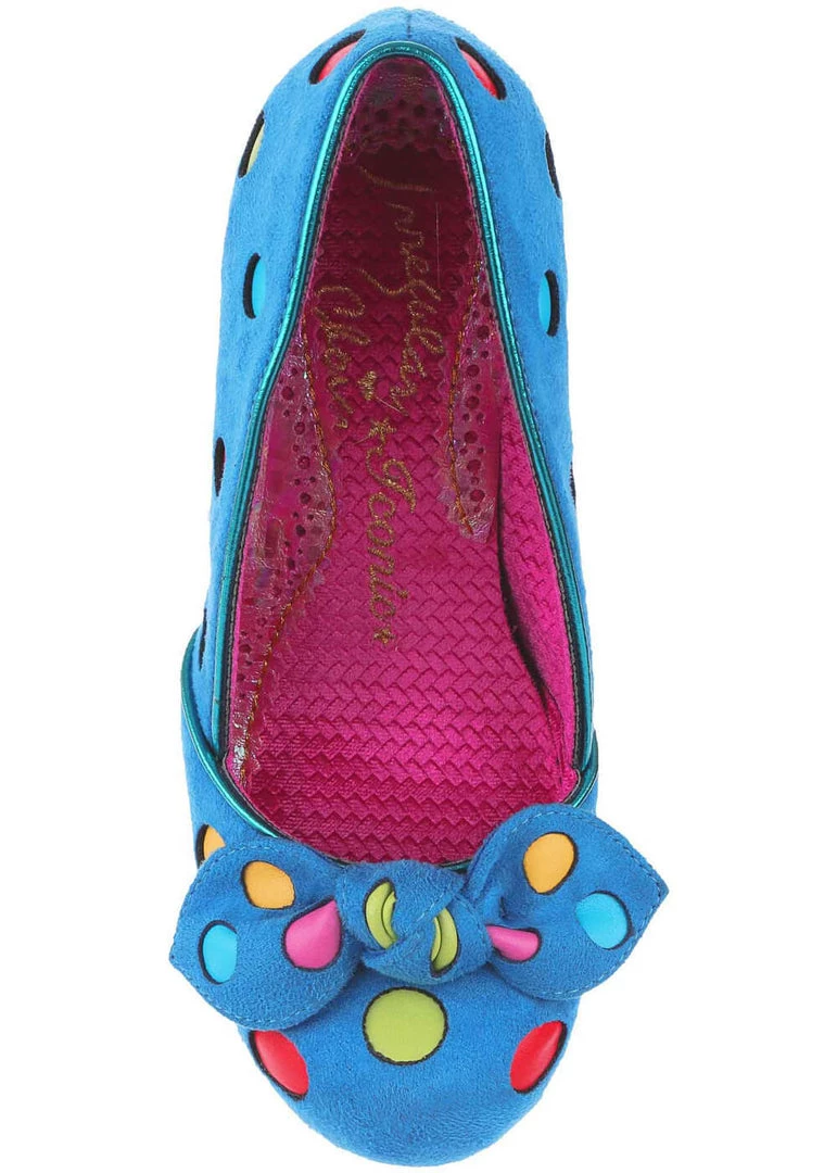 Irregular Choice Spot The Dot Polkadot 50's Pumps Blue