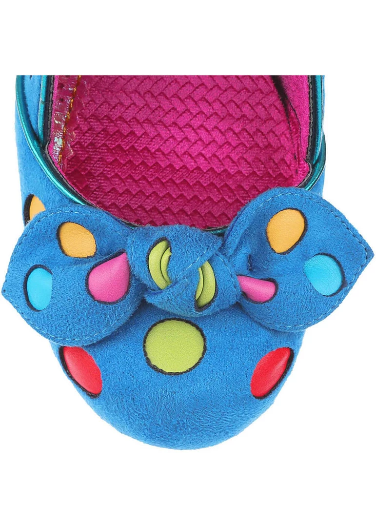 Irregular Choice Spot The Dot Polkadot 50's Pumps Blue