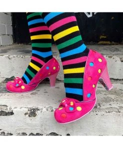 Irregular Choice Spot The Dot Polkadot 50's Pumps Pink